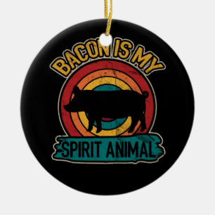 Bacon ist mein Geist Tier Bacon Lover Grillen Keramik Ornament