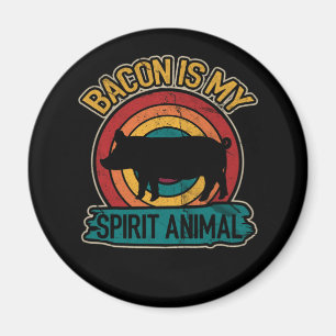 Bacon ist mein Geist Tier Bacon Lover Grillen Magnet