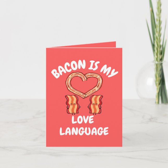 Bacon ist meine Liebe Karte (Vorderseite)