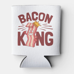 Bacon King Meat Lover Geschenke für Men Boy Dosenkühler