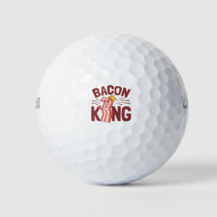 Bacon King Meat Lover Geschenke für Men Boy Golfball