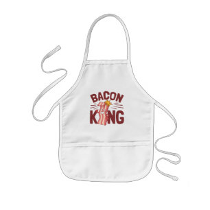 Bacon King Meat Lover Geschenke für Men Boy Kinderschürze