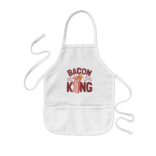 Bacon King Meat Lover Geschenke für Men Boy Kinderschürze (Vorne)