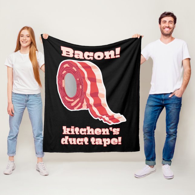 Bacon... Küchenschnecke! Fleecedecke (Beispiel)