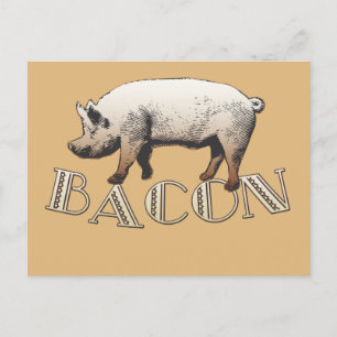 Bacon LIEBE Postkarte