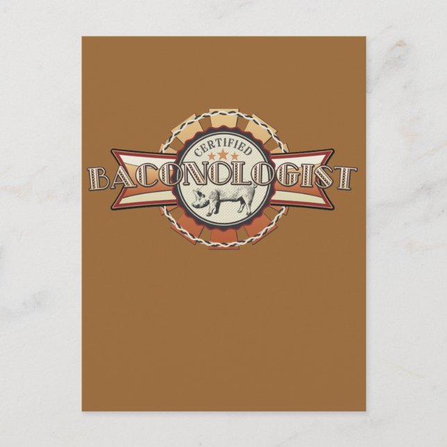 Bacon-LIEBE Postkarte (Vorderseite)