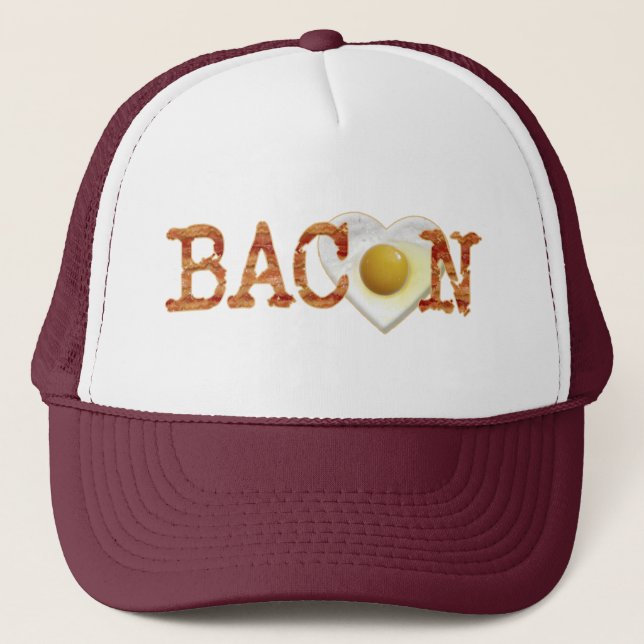 Bacon LIEBE Truckerkappe (Vorderseite)