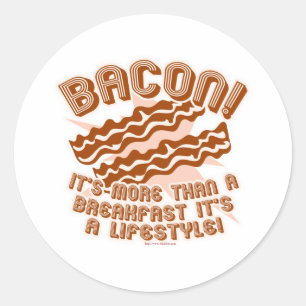 Bacon Lifestyle Runder Aufkleber