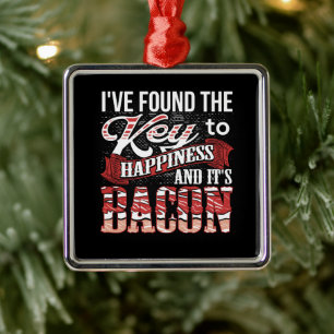 Bacon Lover Gift Ornament Aus Metall