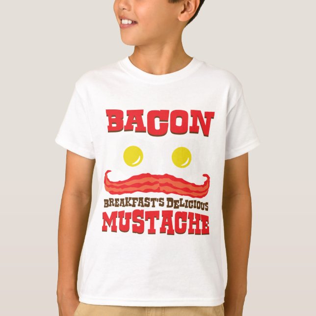 Bacon Mustache T-Shirt (Vorderseite)