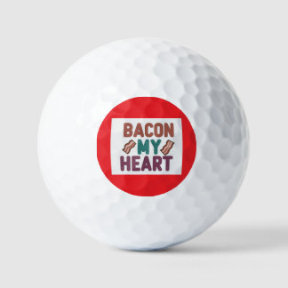 Bacon My Heart Golf Ball