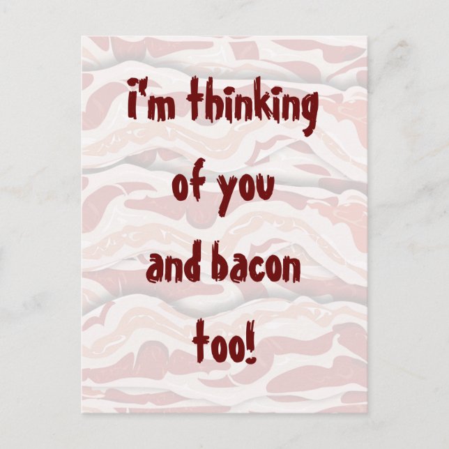 Bacon on Paper Postkarte (Vorderseite)