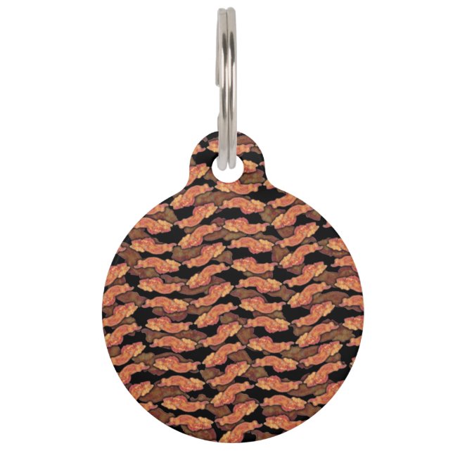 Bacon Pattern Haustiermarke (Vorderseite)