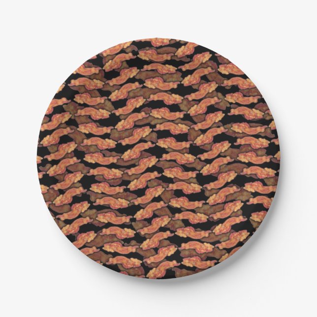 Bacon Pattern Pappteller (Vorderseite)