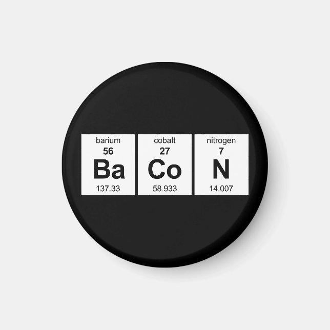 BaCoN Periodische Tabelle Magnet (Vorne)