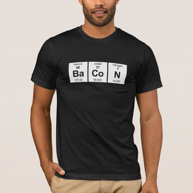 BaCoN Periodische Tabelle T-Shirt (Vorderseite)