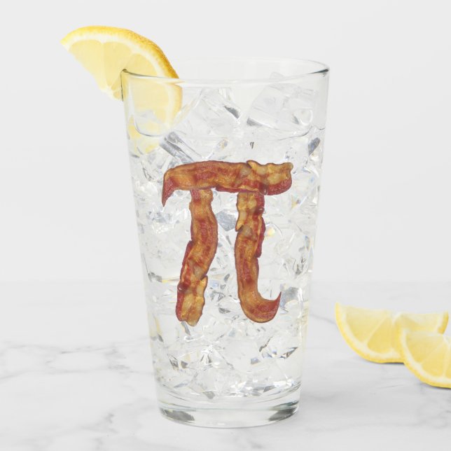 Bacon Pi Glas (Vorderseite Ice)