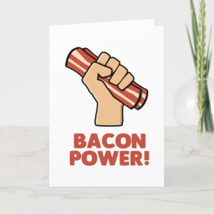 Bacon Power Dankeskarte