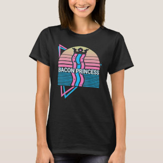 Bacon Princess Retro T-Shirt