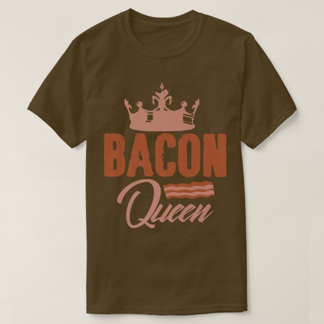 Bacon Queen Girl Fleisch Schweine Premium T-Shirt (Design vorne)