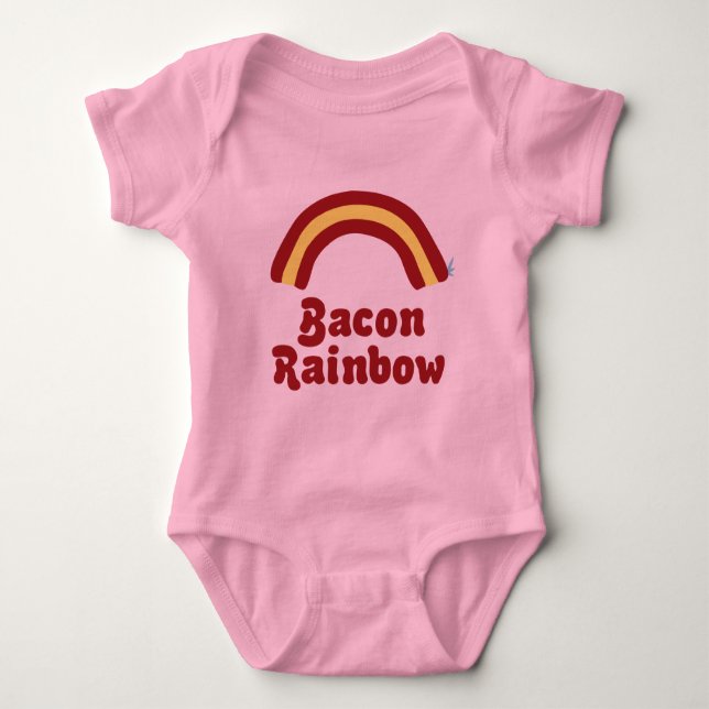 Bacon Rainbow Baby Clothes Baby Strampler (Vorderseite)