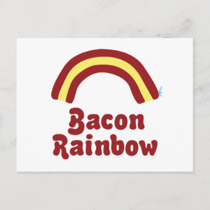 Bacon Rainbow Postkarte