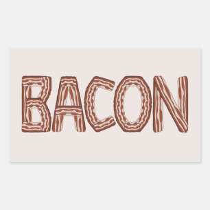 Bacon Rechteckiger Aufkleber