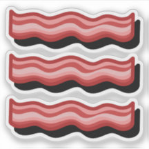 Bacon Red Fleisch Liebhaber Spaß Retro-Set