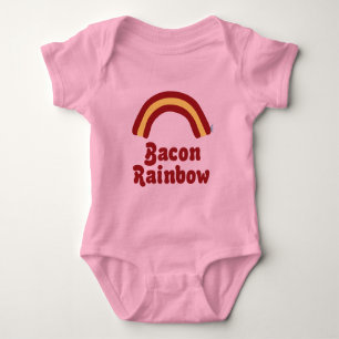 Bacon-Regenbogen-Babykleidung Baby Strampler