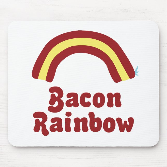 Bacon Regenbogen Mousepad (Vorne)