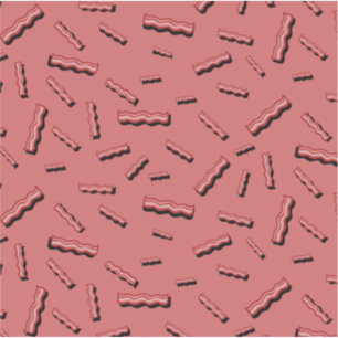 Bacon-Rotfleischliebhaber-Spaß-Retro-Muster Aufkleber