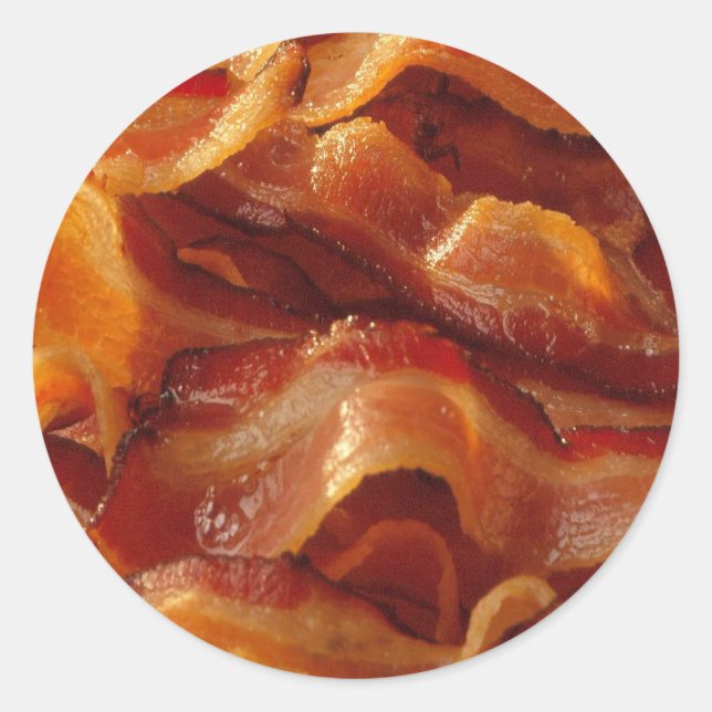 Bacon Runder Aufkleber (Vorderseite)