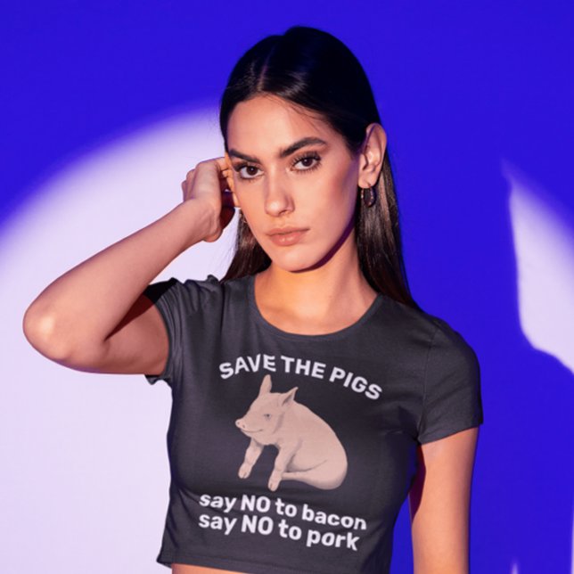 BACON SAY NO - DIE T - SHIRT DER SCHWEINE GERETTET (Von Creator hochgeladen)