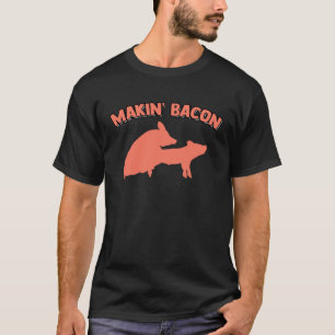 Bacon Schweinefleisch Schweinekitze Joke Memes Erw T-Shirt