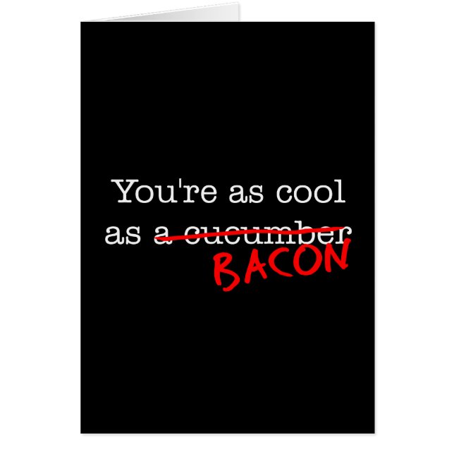 Bacon Sie sind so Cool wie (Vorne)