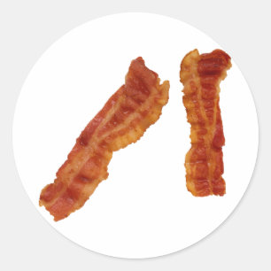 Bacon Strips Runder Aufkleber