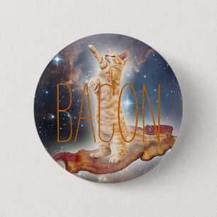 Bacon Surfkatze Button