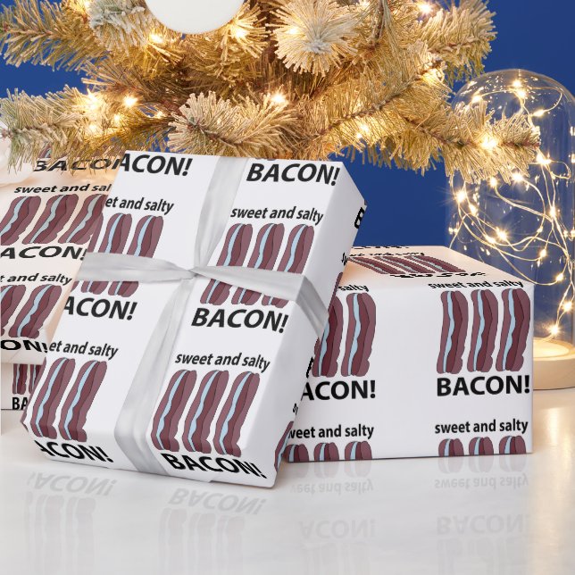 Bacon Sweet and Salty Bacon Geschenkpapier (Feiertage)