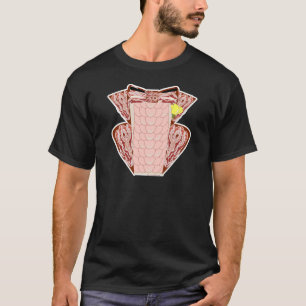 Bacon Tuxedo Novelty Breakfast Spaß T-Shirt
