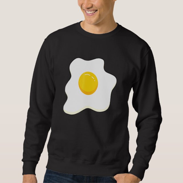Bacon und Eier bester Freund passendes Paarkostüm Sweatshirt (Vorderseite)