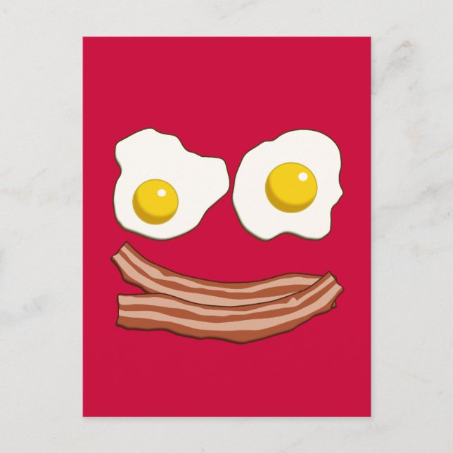 Bacon und Eier Postkarte (Vorderseite)
