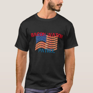 Bacon Watch Patrol Funny Bacon T - Shirt