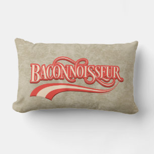 Baconnoisseur (Bacon Liebhaber) Lumbalkissen Lendenkissen