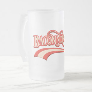 Baconnoisseur (Bacon-Liebhaber) mattiertes Glas Bi Mattglas Bierglas
