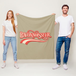Baconnoisseur (Bacon-Liebhaber) Vlies-Decke Fleecedecke