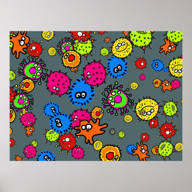 Bacteria Wallpaper Poster (Vorne)