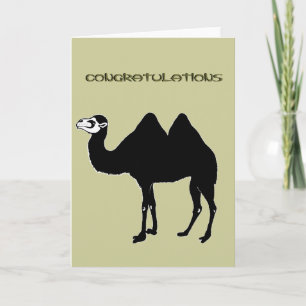 Bactrian Camel Congratulations Card Karte