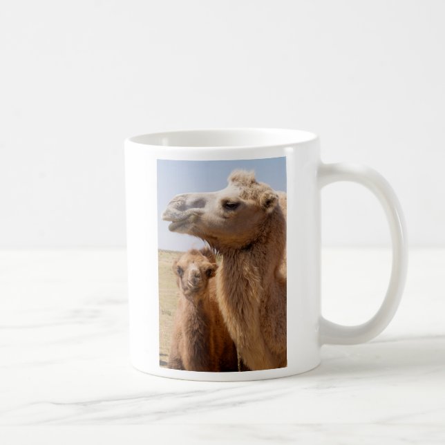 Bactrian Camel Portrait Kaffeetasse (Rechts)