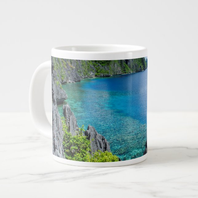 Bacuit-Archipel-Landschaft Jumbo-Tasse (Vorderseite Links)
