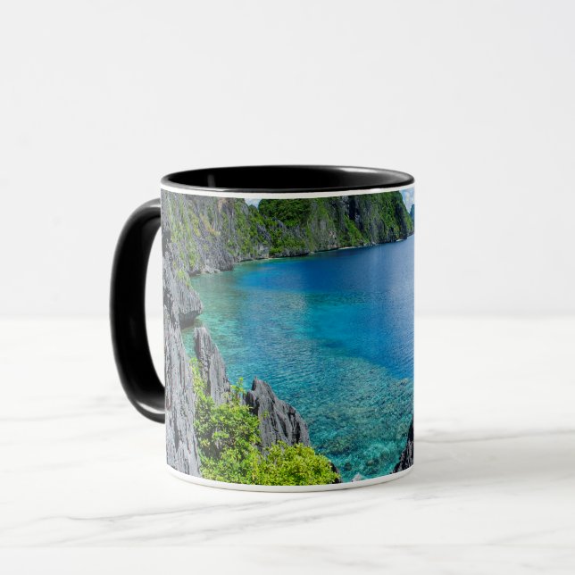 Bacuit-Archipel-Landschaft Tasse (Vorderseite Links)